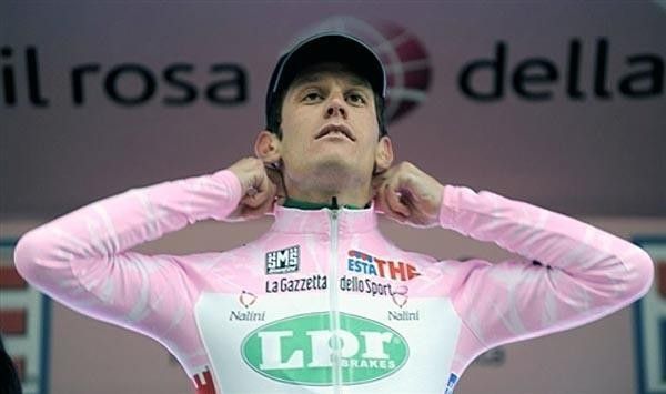 Gabriele Bosisio (LPR Brakes) has the leader's jersey