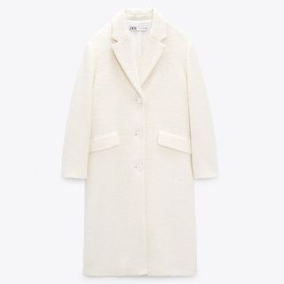 long white tailored coat
