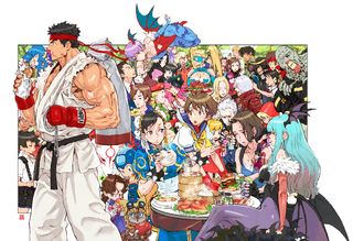 Capcom 40th Anniversary key art