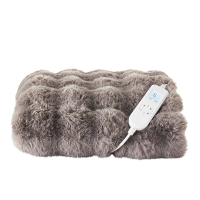 StaySnug Bubble Faux Fur Heated Throw