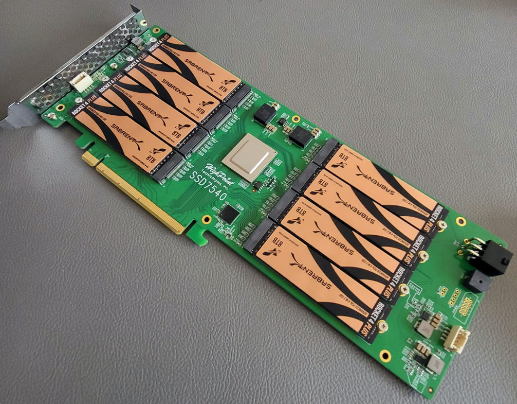 Highpoint Updates NVMe RAID Cards For PCIe 4.0, Up To 8 M.2 SSDs