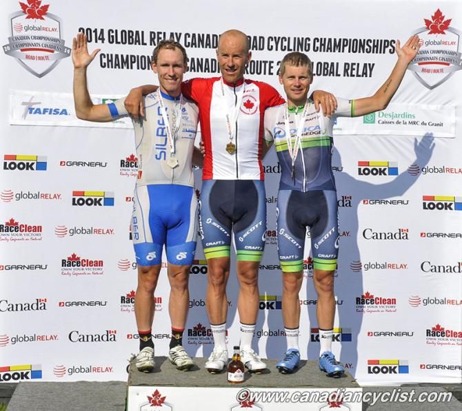 Men's podium: Ryan Roth, Svein Tuft, Christian Meier