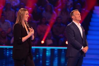 Bradley Walsh and Mary Earps on Beat The Chasers Celebrity Special.