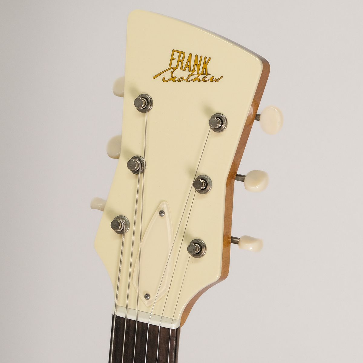 A photo of a Frank Brothers Sonar electric guitar