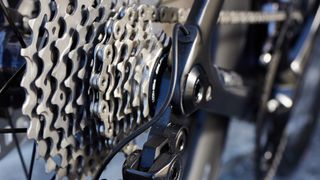 Close up of Shimano's new 12-speed Ultegra cassette