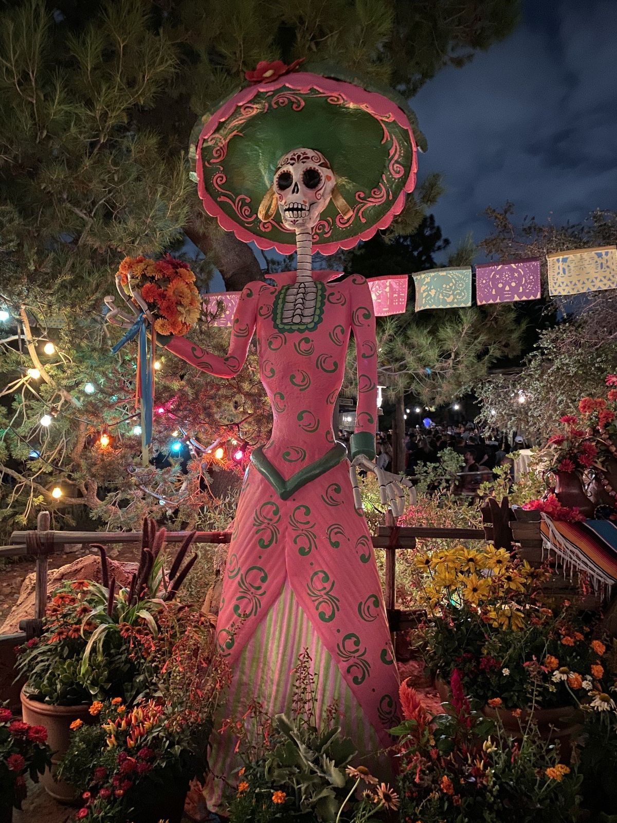 Coco statue night mode