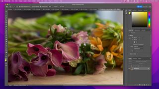 Flowers in Photoshop screenshot