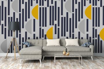 Geometric walls: 14 ideas with a cool, retro feel | Real Homes