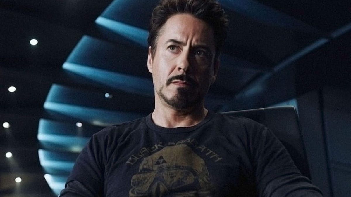 Robert Downey Jr as Tony Stark in Avengers