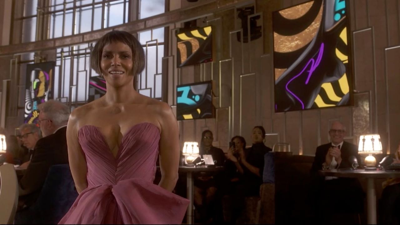 Halle Berry during the Oscars telecast