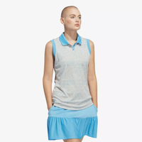 adidas Ultimate365 Jacquard Sleeveless Polo Shirt