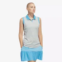 adidas Ultimate365 Jacquard Sleeveless Polo Shirt