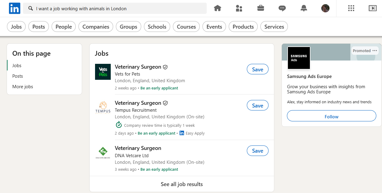 LinkedIn screenshot