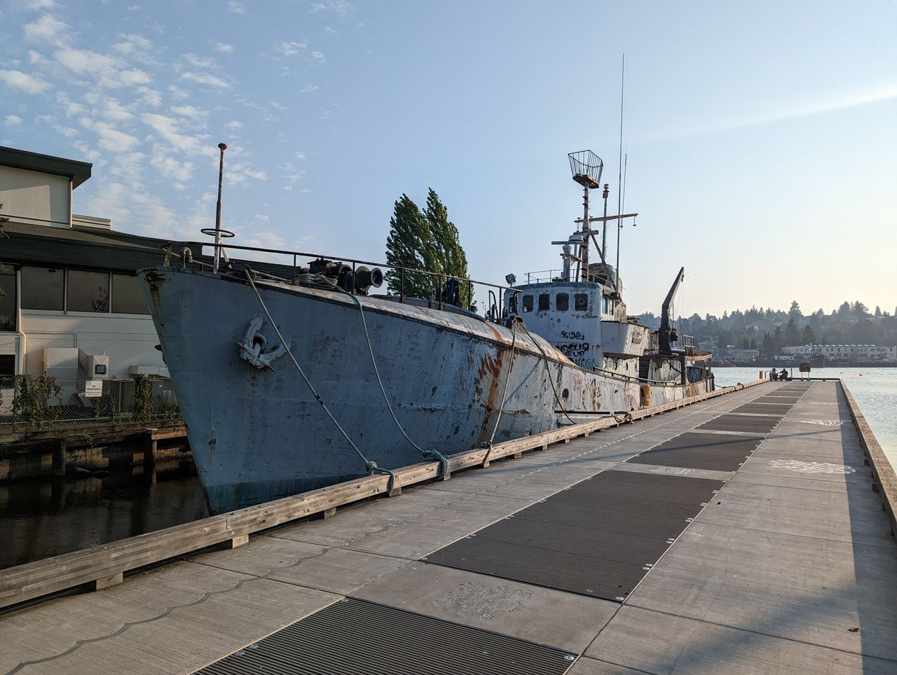 Pixel 7 wide capture of a boat