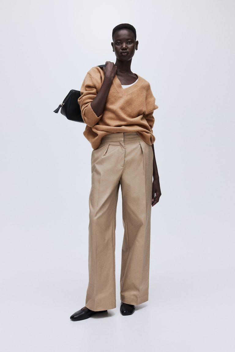 Oversized V-Neck Jumper