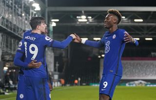 Mason Mount celebrated with Callum Hudson-Odoi and Tammy Abraham after scoring Chelsea's winner against Fulham.