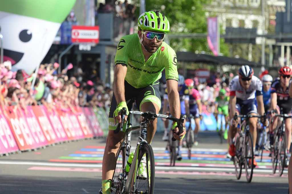 Moreno Moser (Cannondale) crosses the line