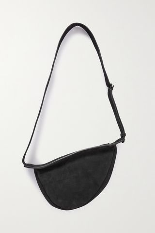 Slouchy Banana small suede shoulder bag