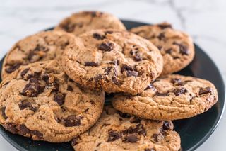 Cookies on a plate.