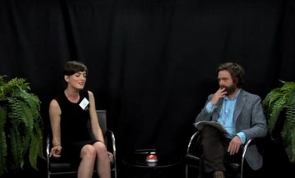 Anne Hathaway and Zach Galifianakis on Between Two Ferns.