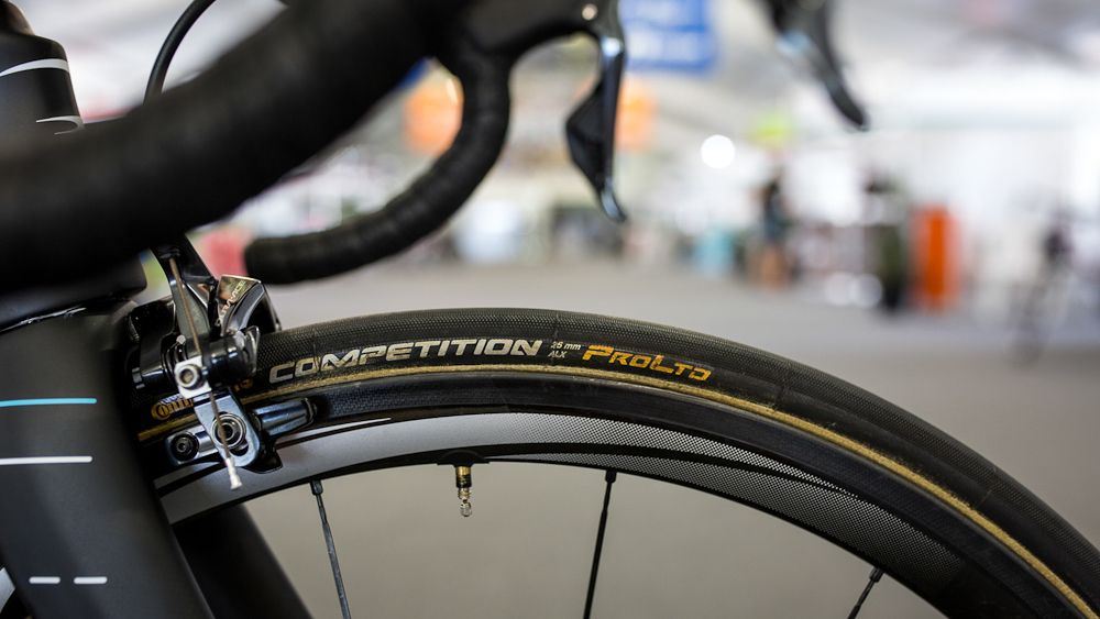 Team Sky run Continental Competition tubular tyres