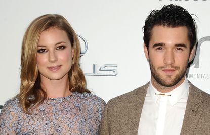 Emily VanCamp and actor Josh Bowman attend the 2014 Environmental Media Awards