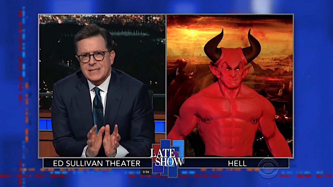 Stephen Colbert talks to the Devil