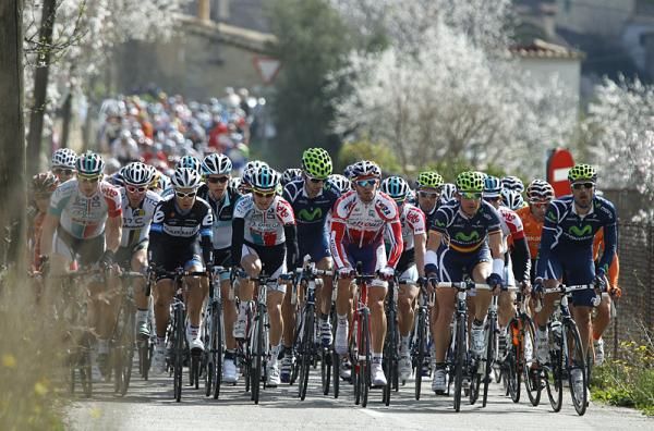The peloton all together at the Trofeo Magaluf-Palmanova