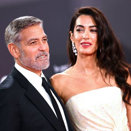 london, england october 10 george clooney and amal clooney attend "the tender bar" premiere during the 65th bfi london film festival at the royal festival hall on october 10, 2021 in london, england photo by jeff spicergetty images for bfi