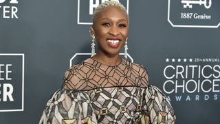 Cynthia Erivo with closely cropped curls