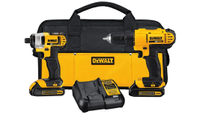DEWALT 20V MAX Cordless Drill and Impact Driver, Power Tool Combo Kit with 2 Batteries and Charger | Was $239.00, now $139.00 at Amazon (save $100)