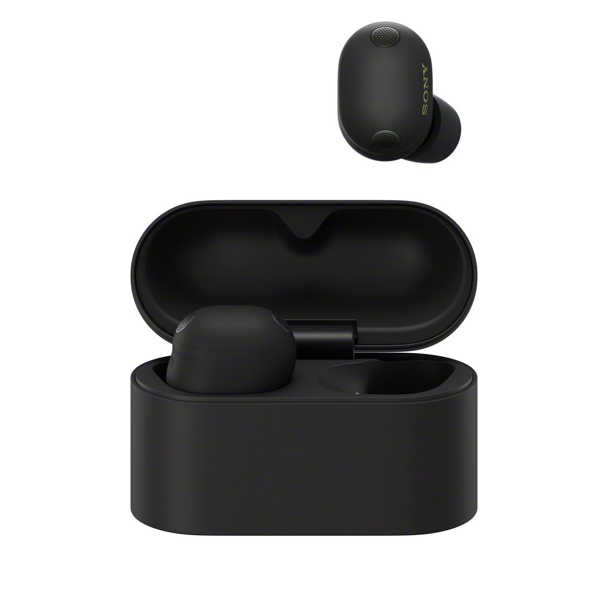 Sony WF-1000XM6 buds and case in black