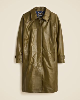 Leather trench coat collection