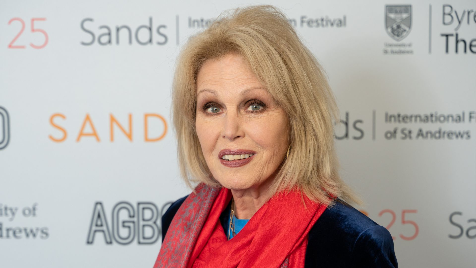 a headshot of joanna lumley 