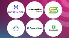 Logos of the best VPS providers on a radar background