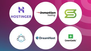 Logos of the best VPS providers on a radar background