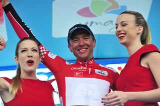 Matija Kvasina in the lead at the Tour of Croatia