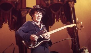 Robbie Robertson uses a Bronze Fender Stratocaster onstage with the Band