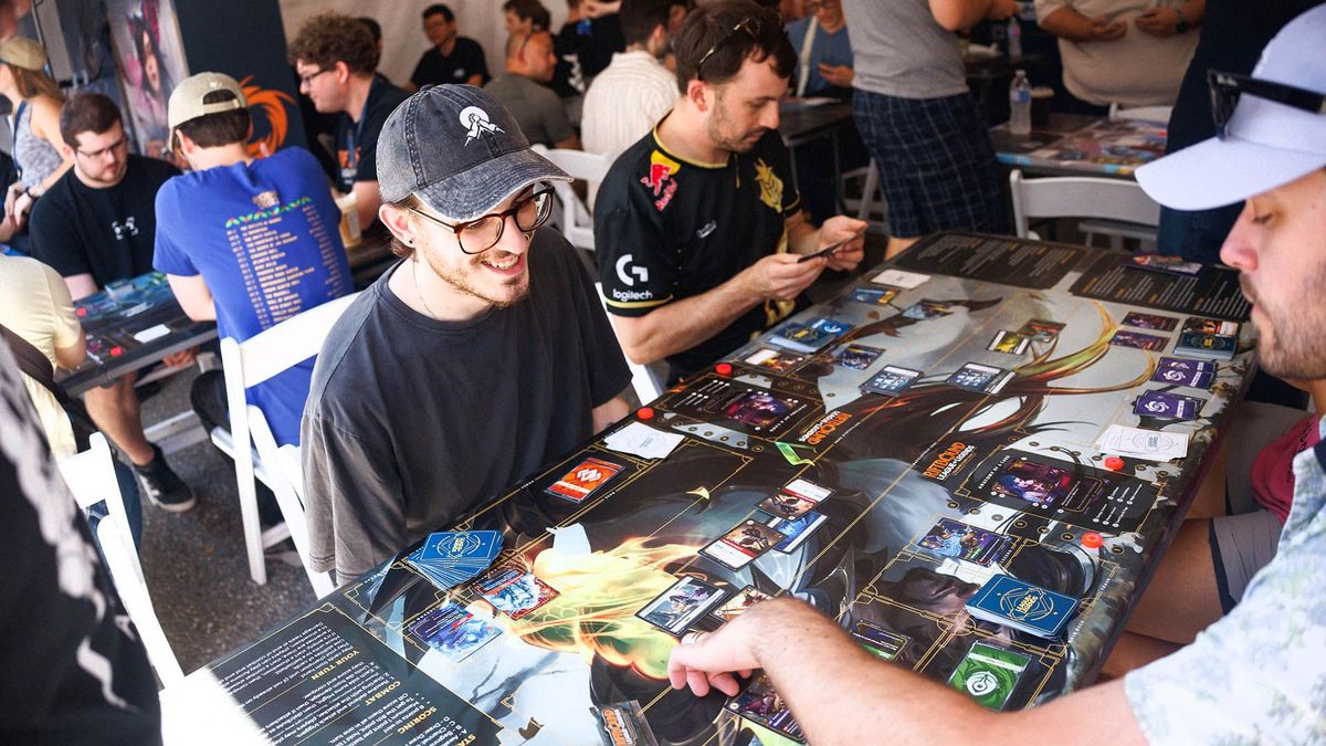 Riftbound players at a pre-release event