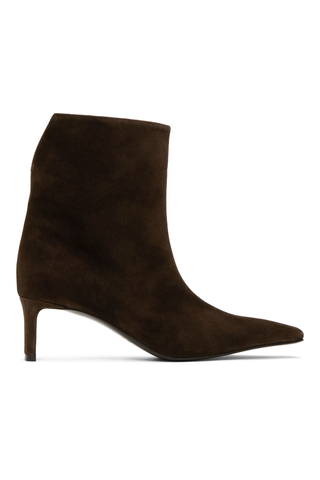 Khaite Brown Ona Ankle Boots