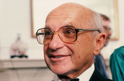 Economist Milton Friedman Portrait