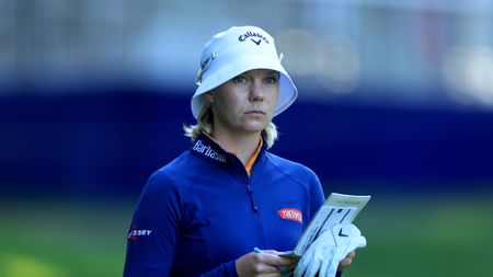 Madelene Sagstrom looks on at the KPMG Women's PGA Championship