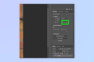A screenshot showing how to flip an image in Photoshop