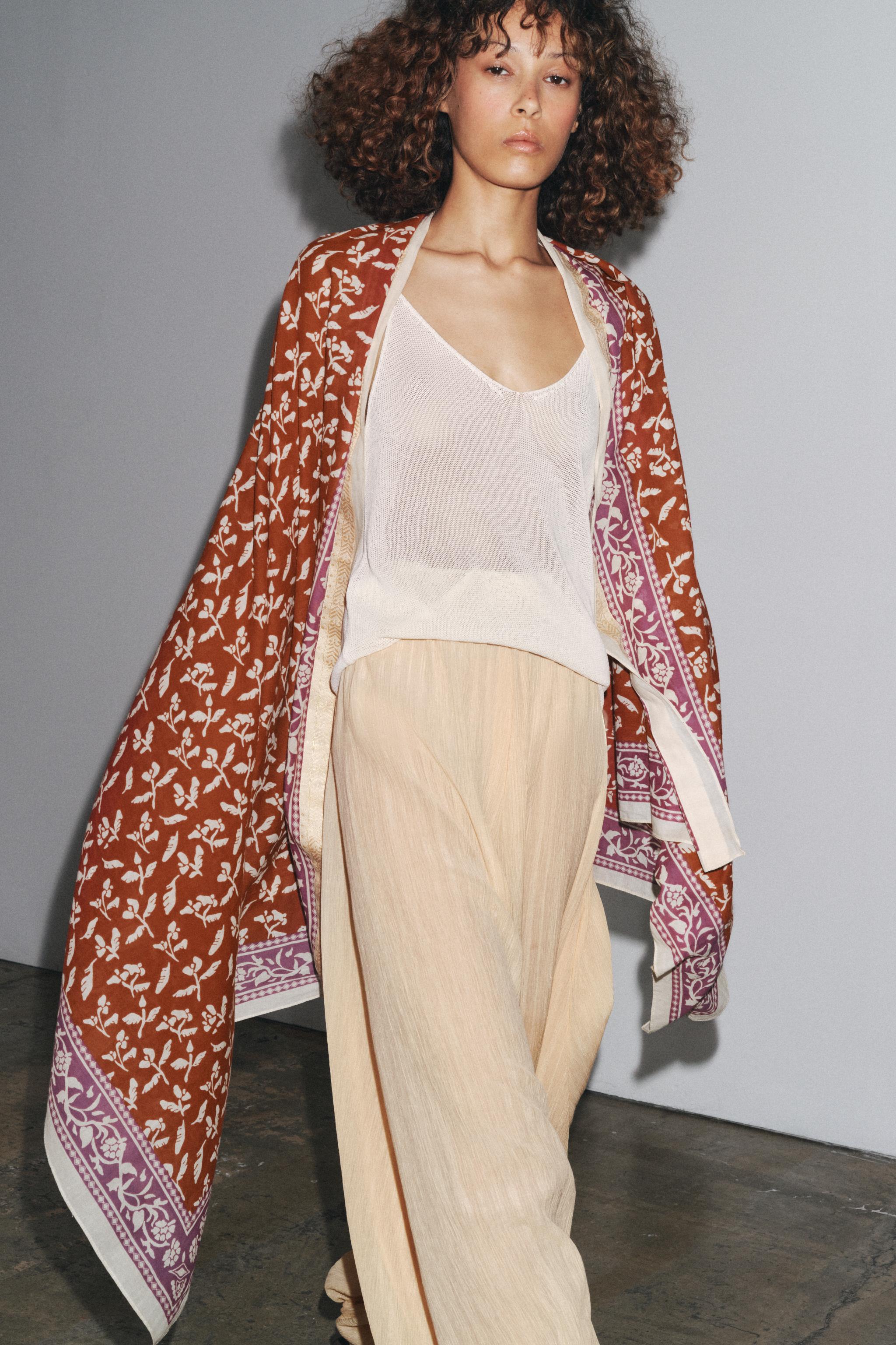 Floral Print Scarf