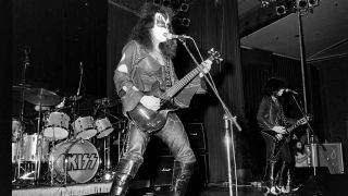 Gene Simmons of Kiss onstage in the 1970s