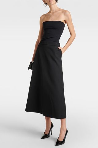 Wardrobe.NYC, Virgin Wool Midi Skirt