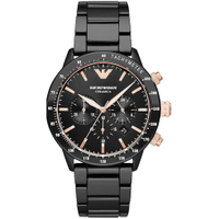 Emporio Armani Black Ceramic chronograph:&nbsp;was £489, now £165.90 at Amazon