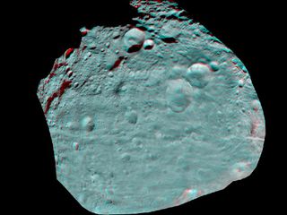 NASA's Dawn spacecraft took this 3D image of the asteroid Vesta from orbit around the space rock.
