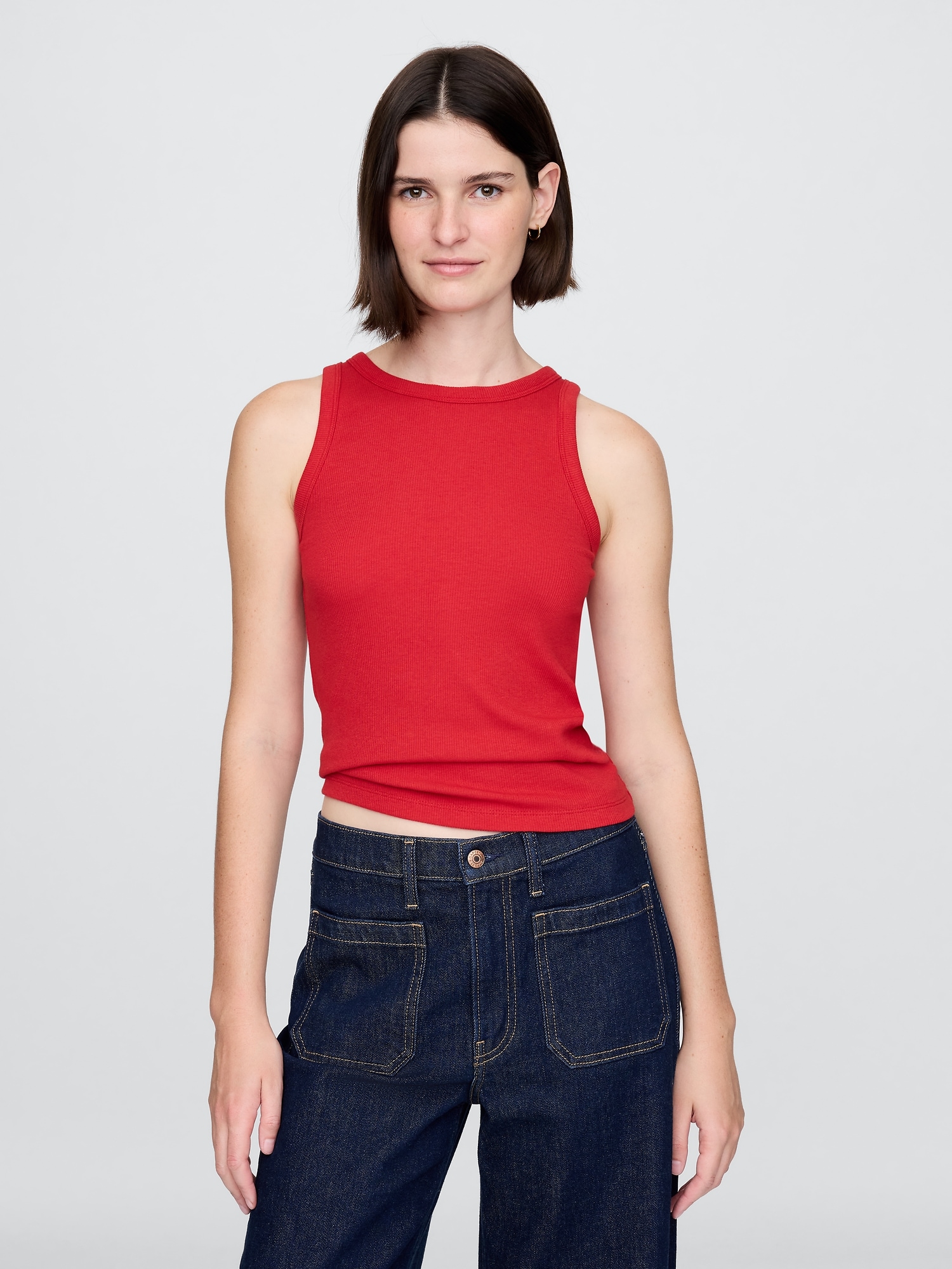 Gap, Modern Rib Halter Tank Top