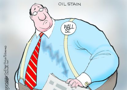 Editorial cartoon U.S. Economy Wall Street Oil